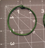 Big Hoop Earrings - Green