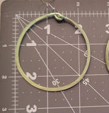 Big Hoop Earrings - Light Green