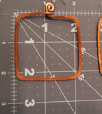 Big Square Hoop Earrings - Copper