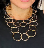 Gold Long Multi Necklace