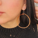 Big Hoop Earrings - Copper