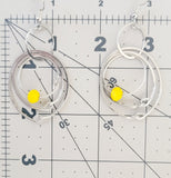 Yellow Multiple Hoop Earrings