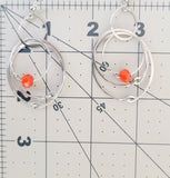 Orange Multiple Hoop Earrings