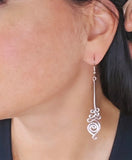 Unalome earrings medium