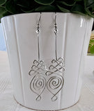 Unalome earrings big