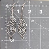 Unalome earrings big