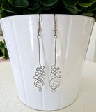 Unalome earrings medium