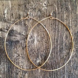 X-Big Bronze Hoop Earrings