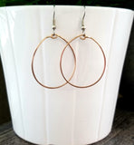 Medium Bronze Hoop Earrings
