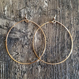 Big Bronze Hoop Earrings