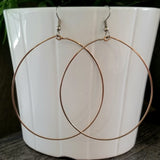 X-Big Bronze Hoop Earrings