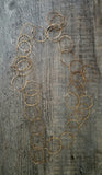 Long Loop Bronze Necklace