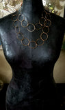 Long Loop Bronze Necklace