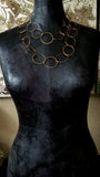Long Loop Bronze Necklace