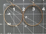 Big Bronze Hoop Earrings