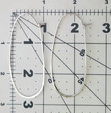 Long Oval Hoop Earrings