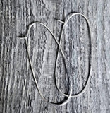 Long Oval Hoop Earrings