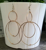 Bronze Multi Hoop Earrings