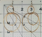 Bronze Multi Hoop Earrings