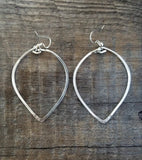 Big Leaf Hoop Earrings