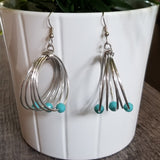 Turquoise Multi Loop Earrings