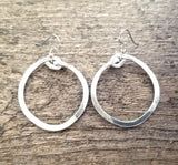 Thick Hoop Earrings 1"1/2
