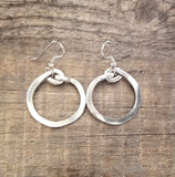 Thick Hoop Earrings 1"