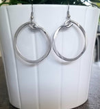 Thick Hoop Earrings 1"1/2