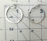 Thick Hoop Earrings 1"1/2