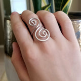 Double Spiral Ring