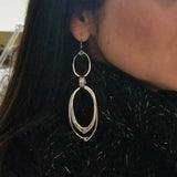 Long Multiple Oval Earrings