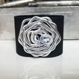 Crazy Leather Cuff-Black