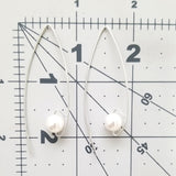 Simple  Glass Pearl Earrings