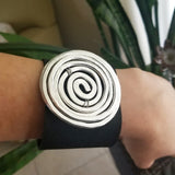 Spiral Leather Cuff