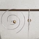 Spiral Hoop Earrings Gold