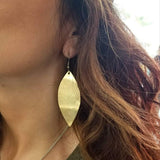 Leaf Brass Earrings