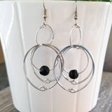 Black Hoop Earrings