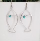 Fish Earrings Turquoise