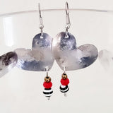 Red Mix Heart Earrings
