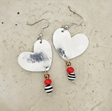 Red Mix Heart Earrings