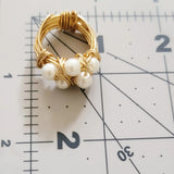 Glass Pearl Ring