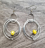 Yellow Multiple Hoop Earrings