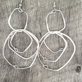 Square Hoops Earrings
