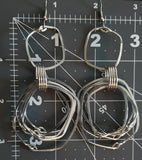 Square Multiple Hoops Earrings