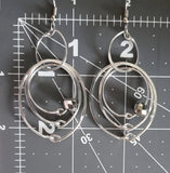Silver Multiple Hoops Earrings