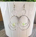 Lime Green Hoop Earrings