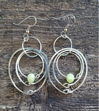 Lime Green Hoop Earrings
