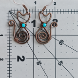 Cat earrings • rose gold