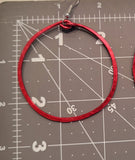 Big Hoop Earrings - Red