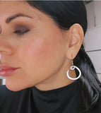 Thick Hoop Earrings 1"